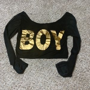 Cropped Boy top